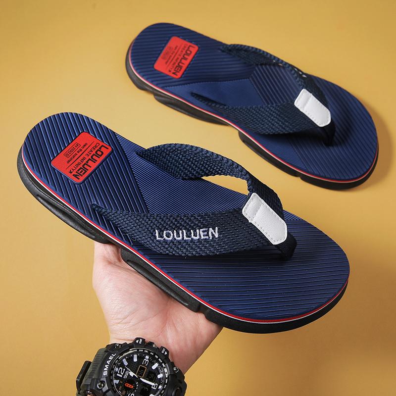 Fashion Flip Flops Men's Slippers Soft and Comfortable Shoes for Men Non-slip Sandal Wear-resistant Ventilate Indoor and Outdoor New