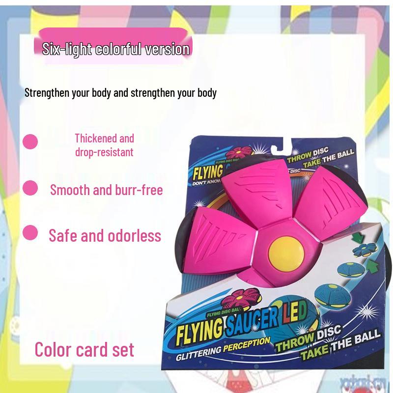 Magical Elastic Flying Saucer Ball - Children's Bouncing Stomp Toy for Outdoor Play
