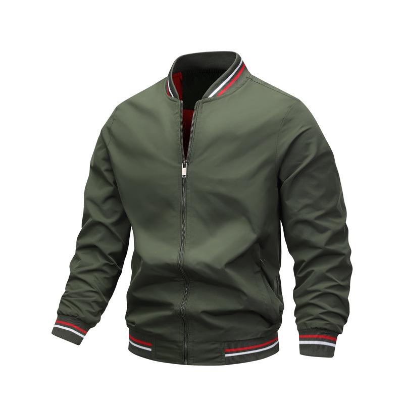 Jackets Trendy Men S Autumn And Winter New European And American Casual Coats Fashion Trendy Outerwear Men S Tops Thin Wholesale Jackets M зелёный