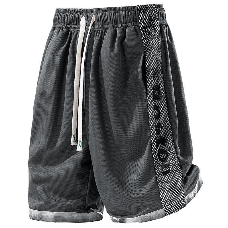 

Men Letter Casual Shorts New Comfort Breathable Fitness Sports Shorts Summer Solid Ice Silk Shorts Male Clothing 6XL