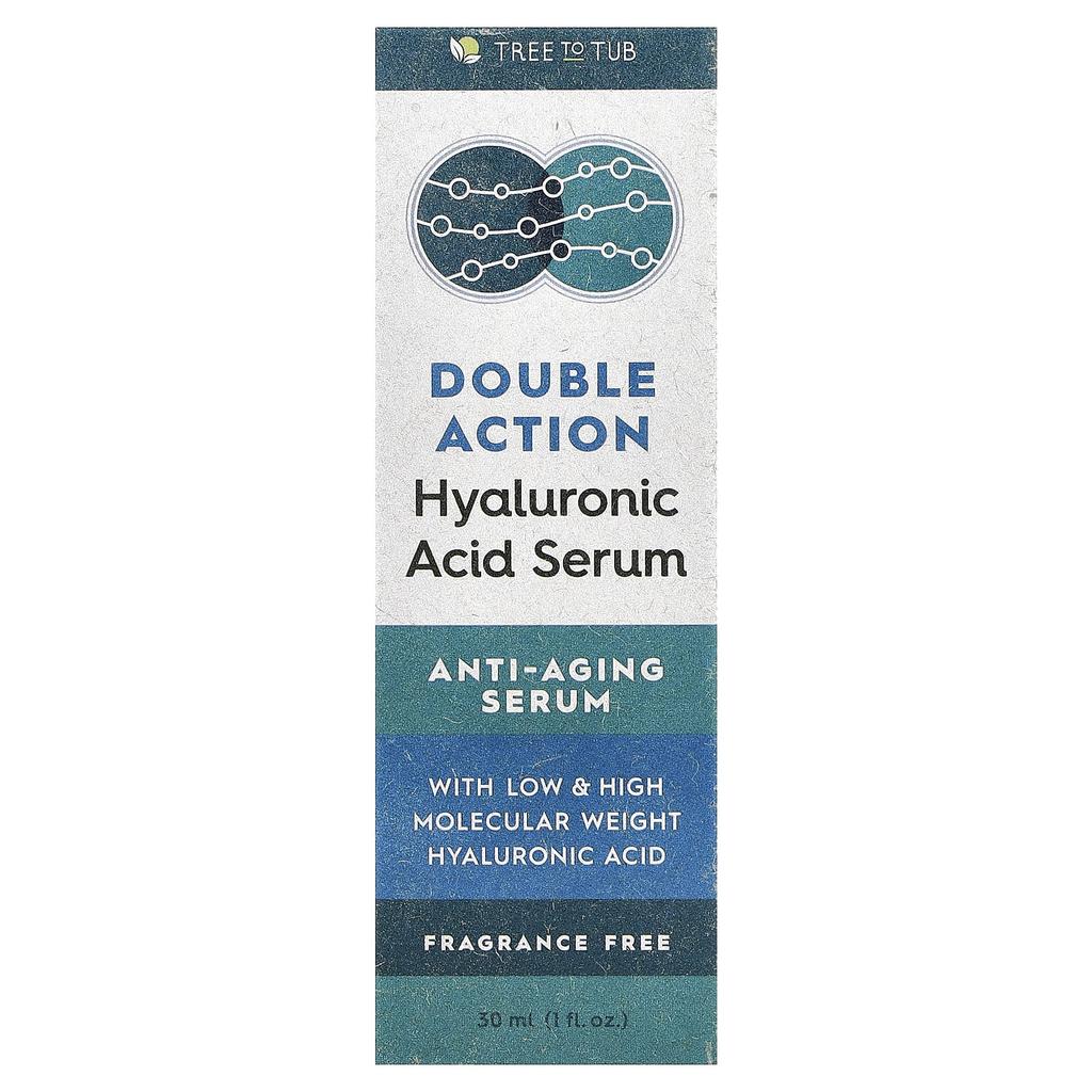 Double Action Hyaluronic Acid Serum, Fragrance Free, 30 Ml (1 Fl Oz)