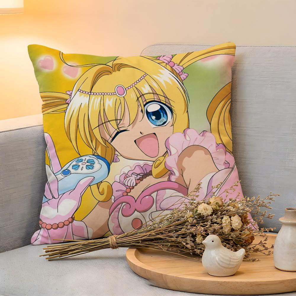 Cushion Cover  Linen  SkinFriendly Soft Decorative Case For Sofa Home Decor Mermaid Melody Pichi Pichi Pitch Pillow cover
