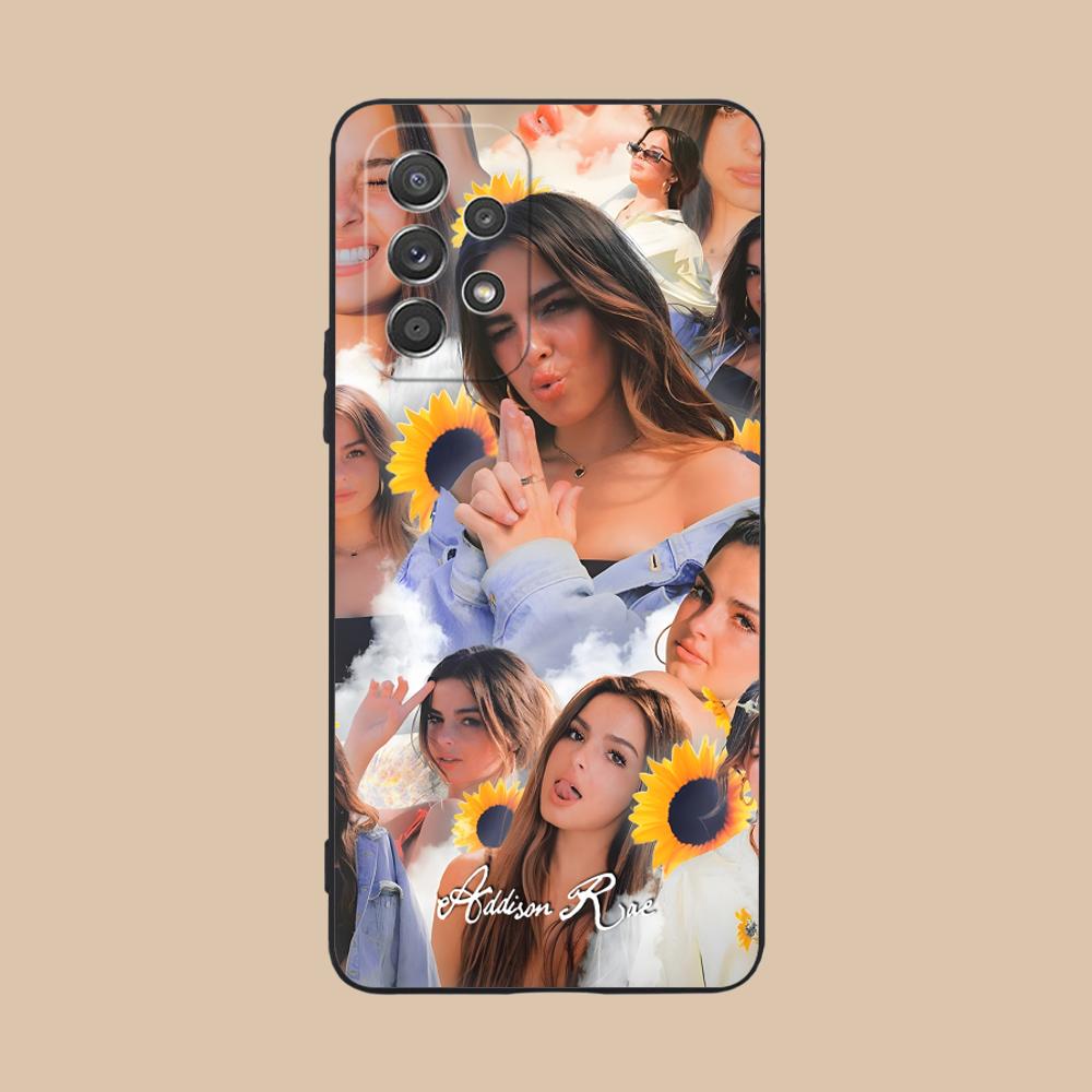 

Addison Rae Mobile Phone Case for Samsung Galaxy M55 54 42 35 34 33 32 23 22 15 14 13 12 F55 5G Colorful Cover Cover Pretty Galaxy F04