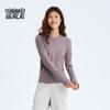 Benlai Women's Slim Fit Crew Neck Long Sleeve T-Shirt