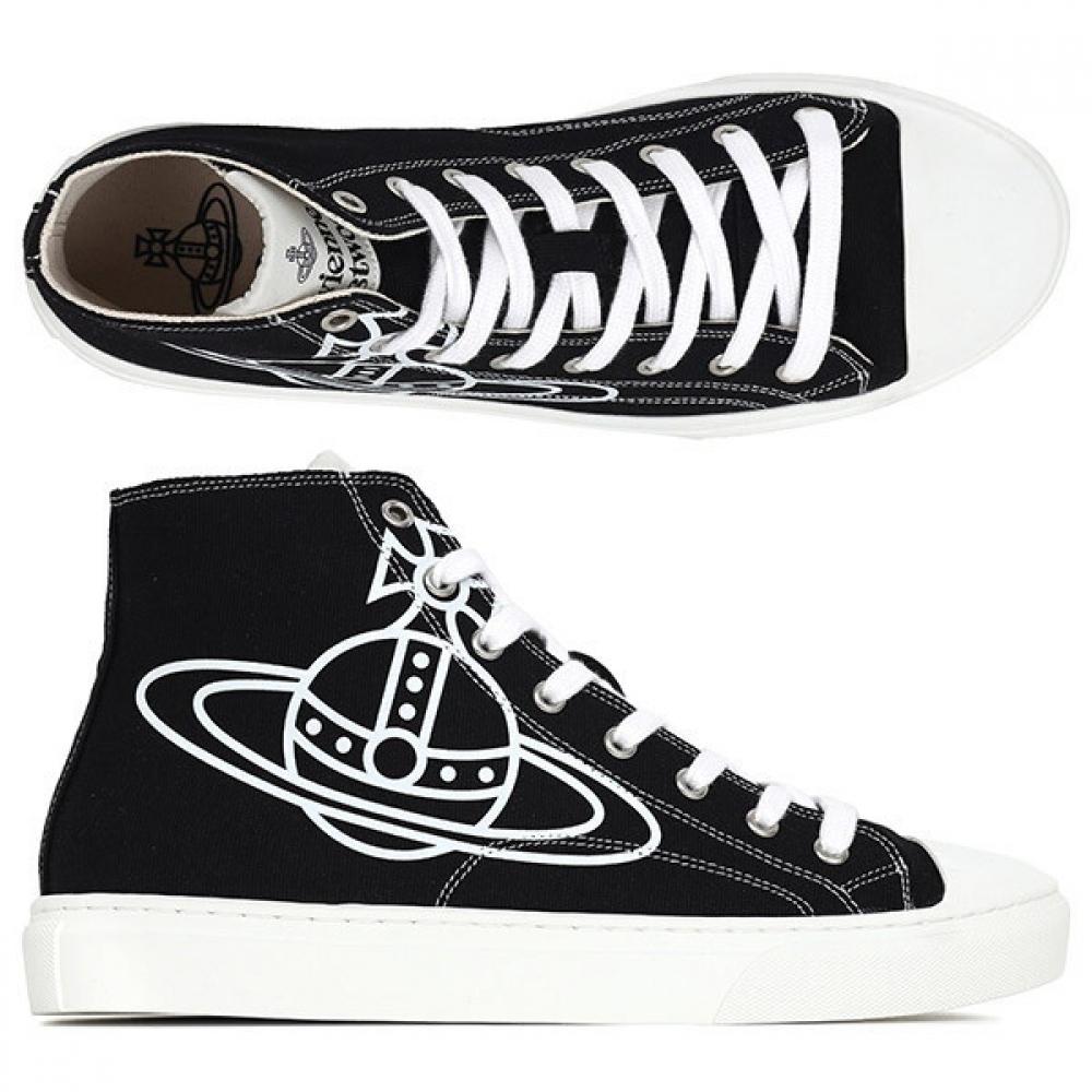 

Vivienne Westwood Black Orb Plimsole Hi Sneakers 75010001m W0004 N401 43