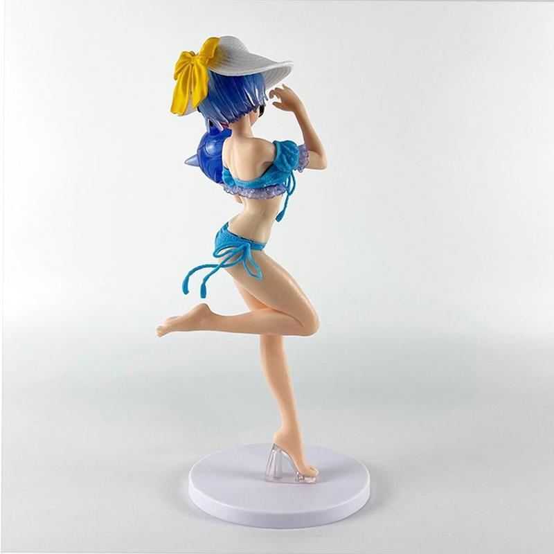 Rem Ram Swimsuit Figure ReZero Anime Life Model Ornament Toy Gift