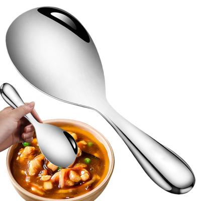 Stainless Steel Rice Spoon, Kitchen Non Stick Rice Spoon, Rice Shovel, Household Large Rice Spoon, Reusable Rice Spoon