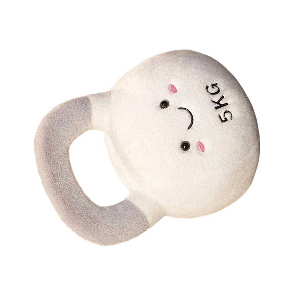 Soft Plush Kettlebell Shape Throw Pillow Toy For Newborns Infant Sensory Development Safe Gift
