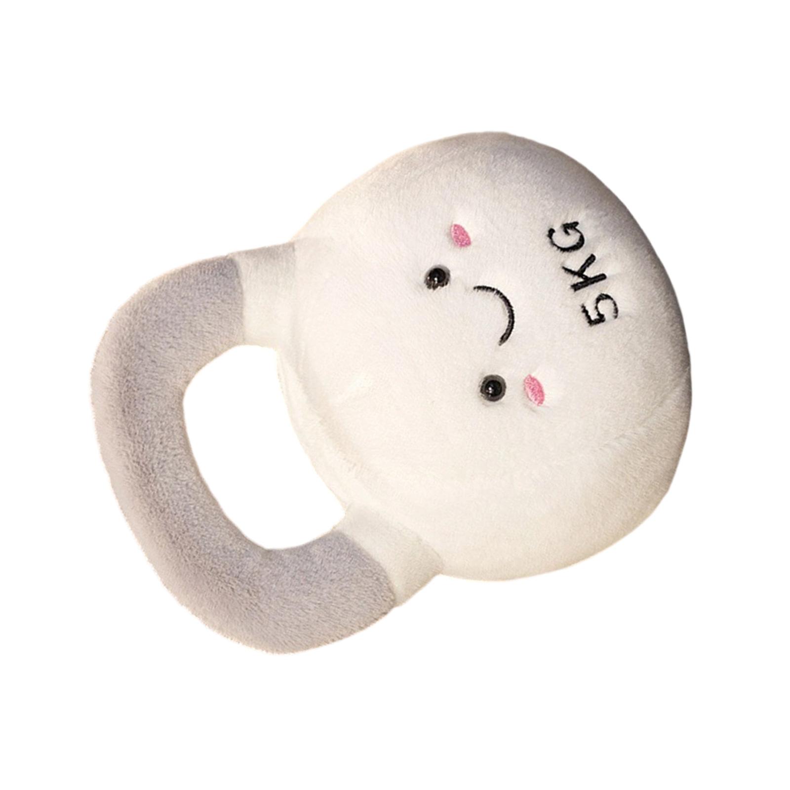 

Soft Plush Kettlebell Shape Throw Pillow Toy For Newborns Infant Sensory Development Safe Gift