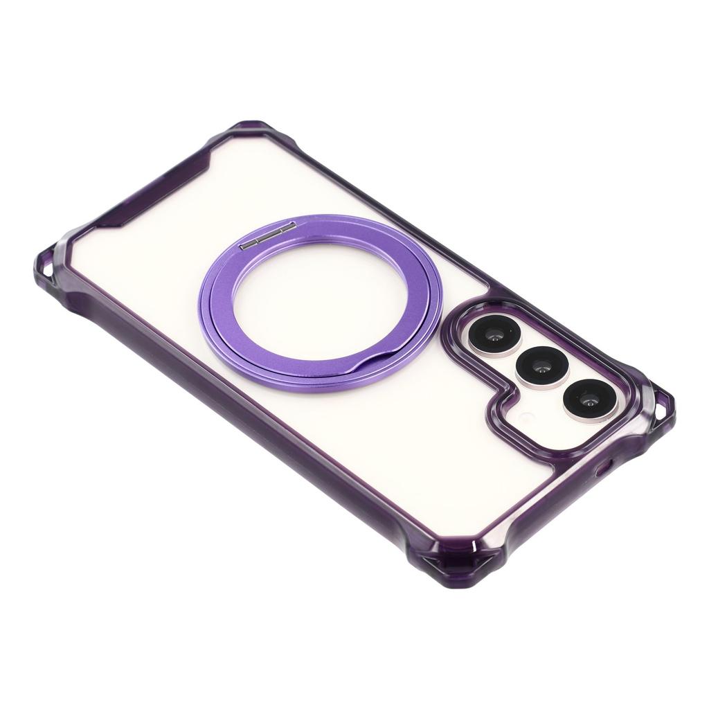 For Samsung Galaxy S25/S24 Magnetic Case Ring Kickstand TPU+PC Phone Cover