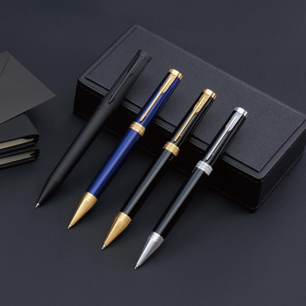 PARKER Parker Ballpoint Pen, Ingenuity, Black GT, Medium, Oil-based, Gift Box Included, Regular I...