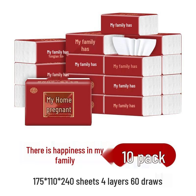 Our Family Joyful Wedding Dining Napkin and Facial Tissues