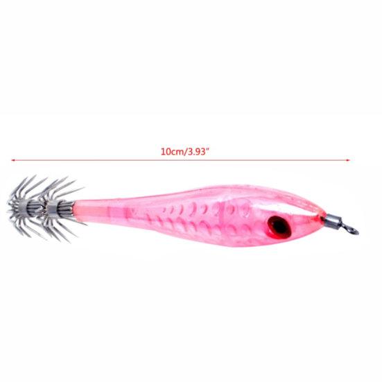 5Pcs 10cm Luminous Squid Hook Cuttlefish Fishing Hard Lure Tackle Jigging Baits