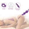 Silicone Masturbator Anal Plug Long Pull Beads Massager Couple Flirting Sex Toy