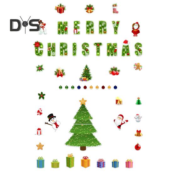 1 Set Christmas Tree Fridge Magnet Waterproof PVC 3D Merry Christmas Refrigerator Magnet Home Kitchen Fridge Locker Car Body Decoration Sticker