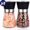 2 Pcs Glass Household Seasoning Bottles 5.32 Inches Pepper Grinding Seasoning Bottle  Kitchen