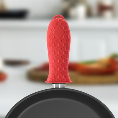 1~10PCS Silicone  Handle Cover Honeycomb Hot Handle Holder Potholder For Cast Iron Skillets Pans Grip Sleeve Cover Pots Pans