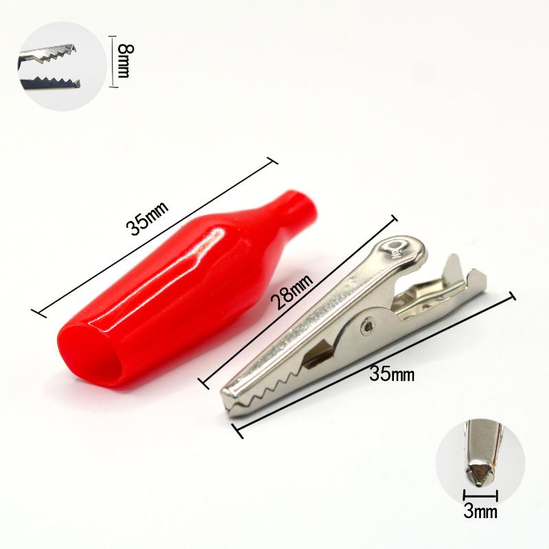 10-Pin Male/Female to Alligator Clip Test Cable Anti-Corrosion Insulated Lead for DIY Electronic Project Experiment