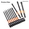 10Pcs 1/4" Hex Head Wrenches Drill Bit Impacts Driver Bit Set Magnetic Tip Magnetic Screwdriver Bit Hex Drill Bit