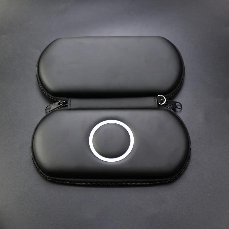 Metal Rim Reinforced EVA Hard Carrying Bag Compatible with PSP1000 PSP2000 PSP3000 Shockproof Protective Pouch Store Game