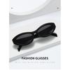 Oval-framed sunglasses, trendy sunglasses