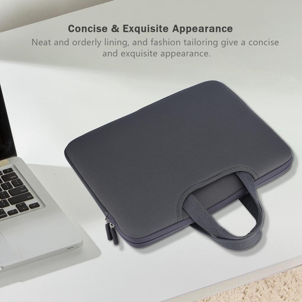 13in Notebook Case Anti collision Full 3 interlayer Laptop Bag Sleeve Case Black
