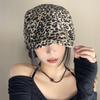 American retro Spice Girl style leopard print forward hat women's season niche fashion design duck tongue beret