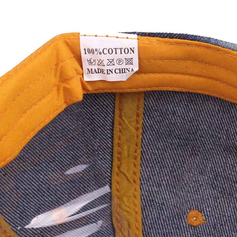 Denim Baseball Cap Women's Sun Hat Men's Hat Peaked Cap Sun Visor Hat