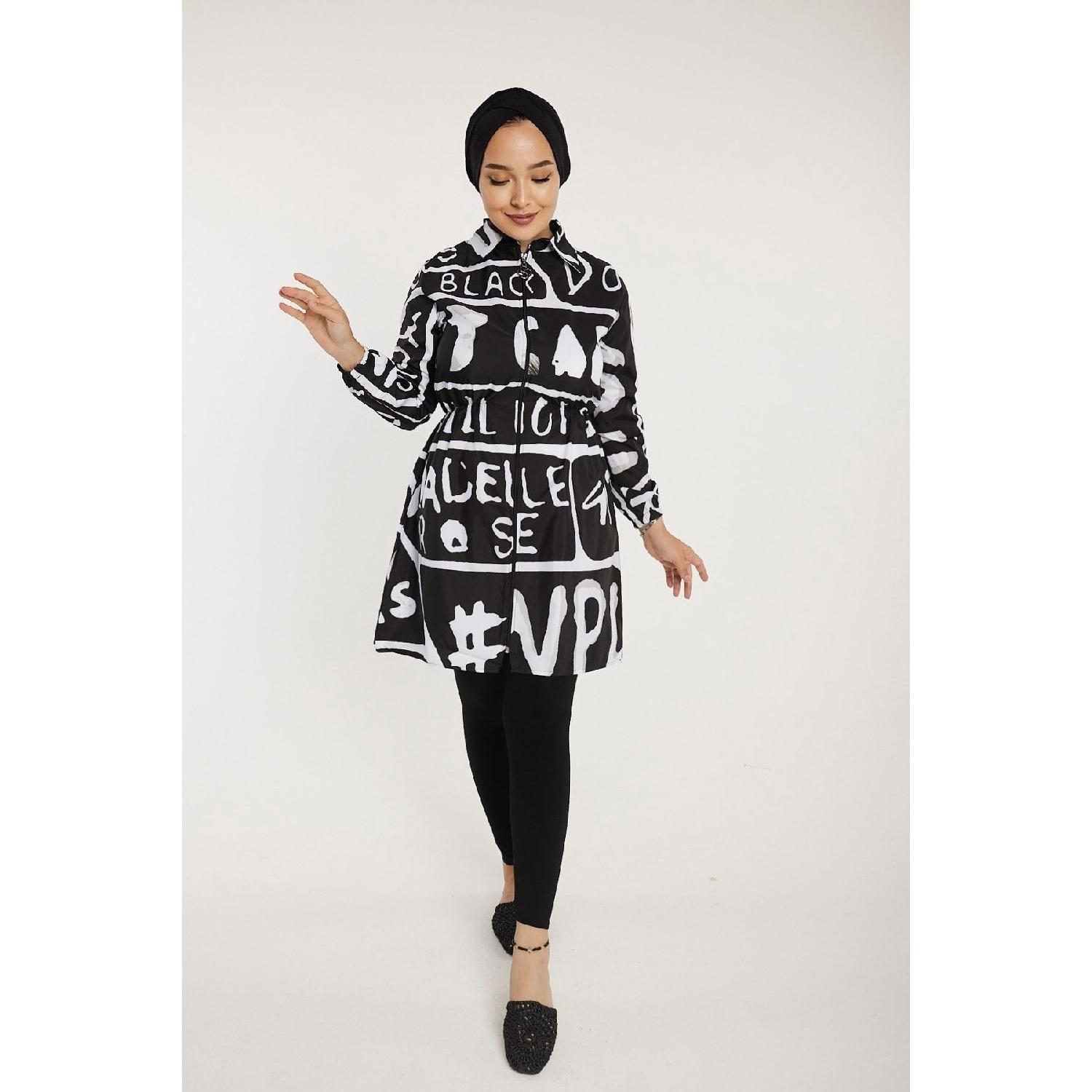 

Топ с узором Touch 90 см XS чёрный