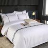 Pure White Eight-Piece Bedding Set: Duvet Cover, Quilt, Comforter & Bed Sheet