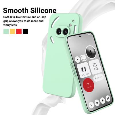 For Nothing Phone 2A Case Genuine Liquid Silicone Skin Friendly Back Cover For Nothing Phone 2A Lanyard Bumper