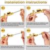 Small Ball Valves Core Extractor Kit Includes Brass Adapters Sealing Washers for R410A R22 32 Refrigerants Ports Use