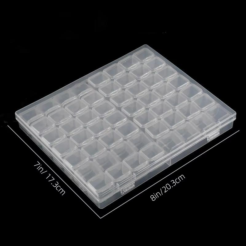 Clear Storage Box Diamond Painting Embroidery Organizer  for Beads, Jewelry, Tools, Pill  DIY Crafts
