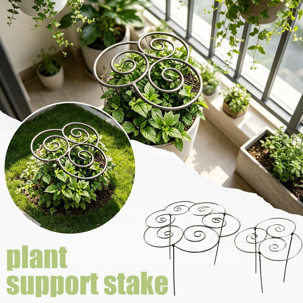 Plant Stem Supports, Plant Supports, Metal Reusable Plant Stabilizers, Plant Accessories