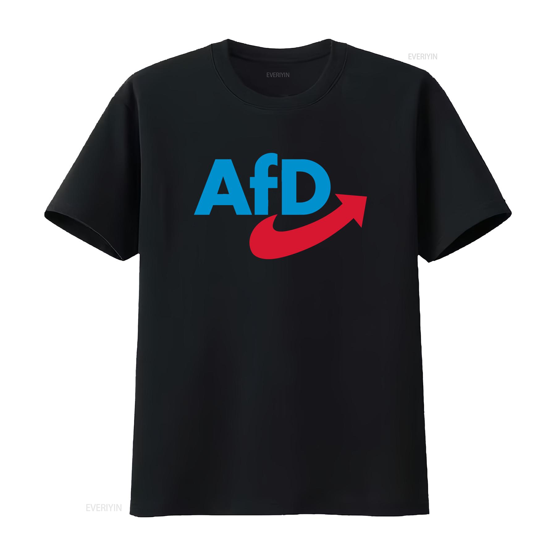 

Afd German Political Party T Shirt Alternative For Germany Politics Reform vintage Washed designer clothes Stretched Slightly 4XL