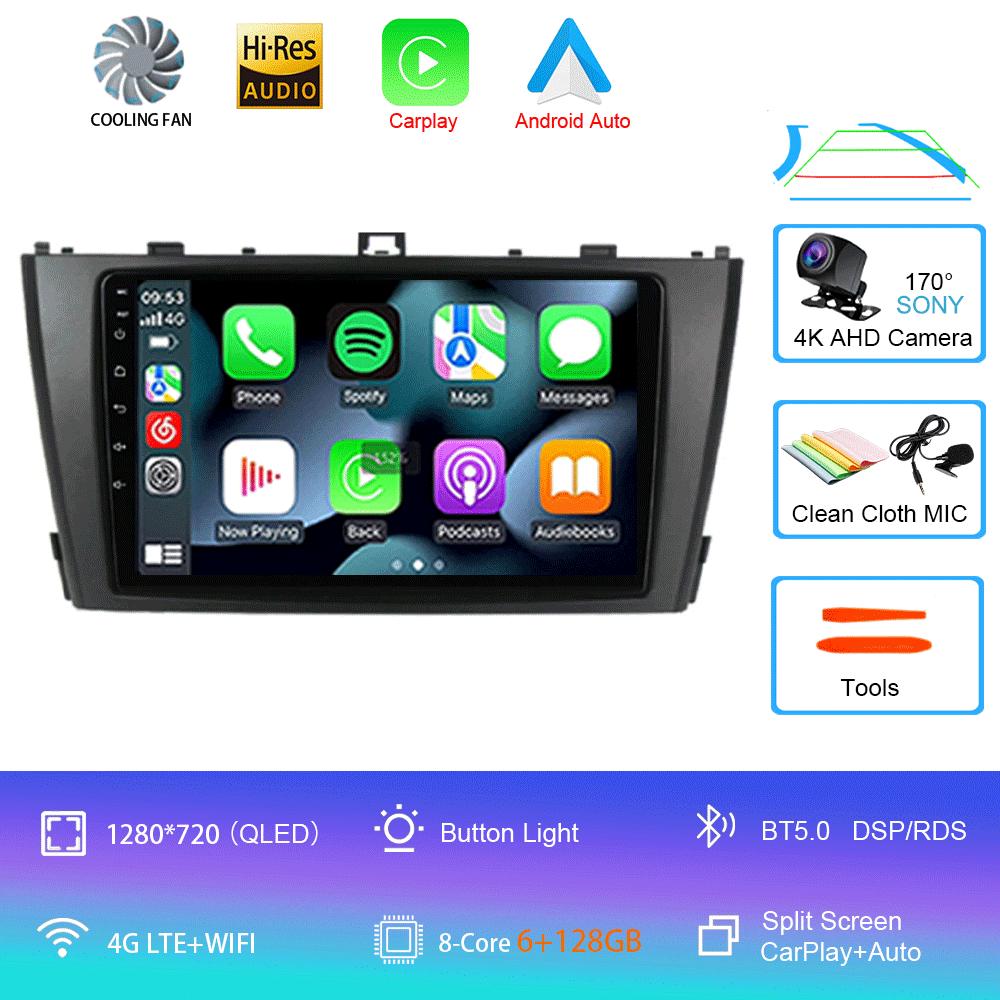 Android 14 Carplay Auto Radio Auto Pentru Toyota Avensis T27 2009 2010 2011 2012-2015 Navigație GPS Player Multimedia DSP Stereo 4G