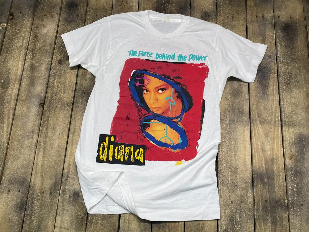 

Vintage Diana Ross The Force Behind The Power Tshirt S to 5XL NZL132 FREE SHIPP Unisex T-Shirt L