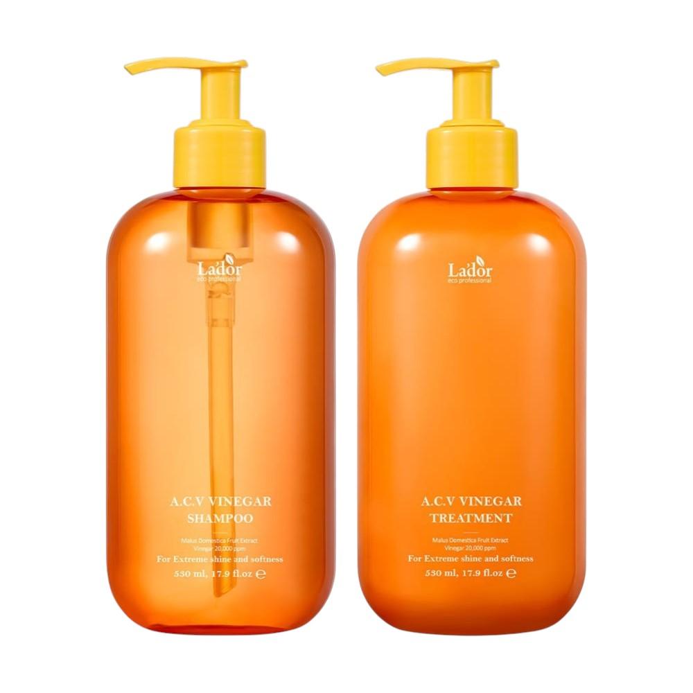 Lador Apple Cider Vinegar Shampoo & Treatment Duo Set Clarifying Nourishing 530ml + 530ml