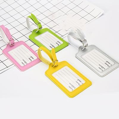 2 ks odolných visaček na zavazadla pro cestování, identifikační jmenovka proti ztrátě s designem visačky na zavazadla pro bezpečné nástupní prostor