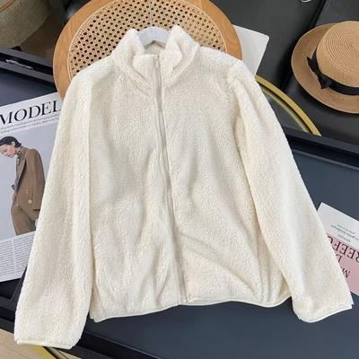 Women's Fleece Coat Winter Warm Thicken Jacket Two Sided Wear Double Sided Velvet Coral Fleece Coats Polar Fleece Jackets