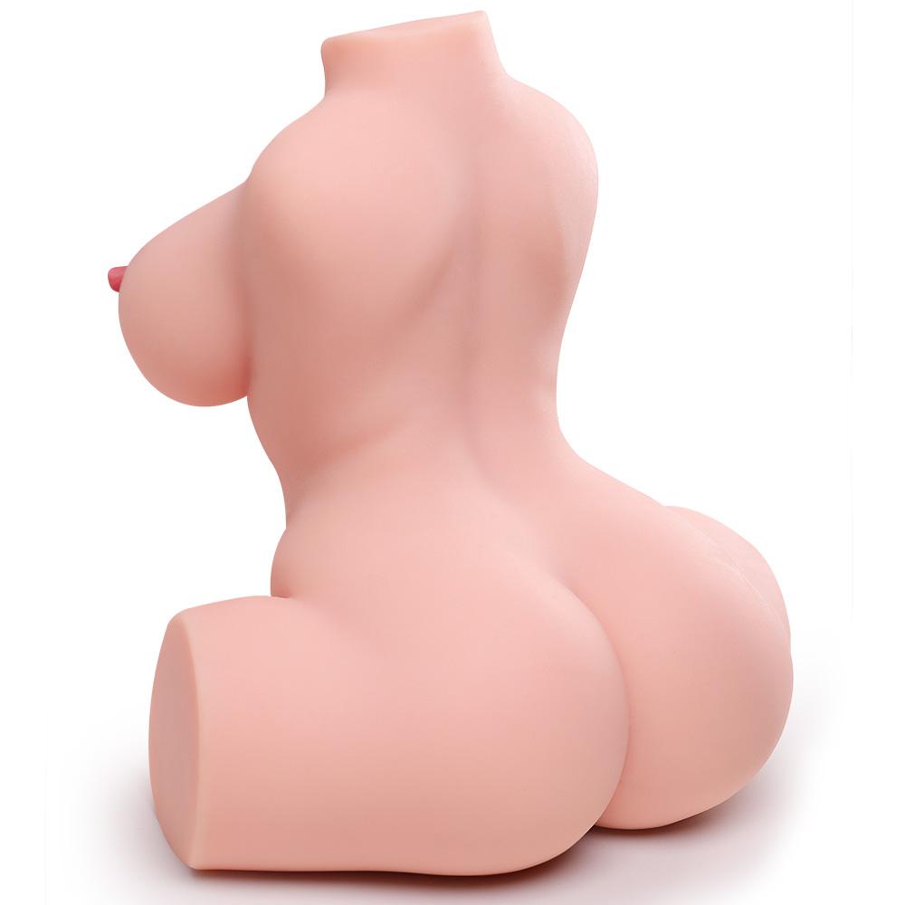 3D silikonová sex panenka TPE Sexy výstřih Vagina Láska Anální Láska Sexuální hračky pro dospělé pro muže Plněná tekutým silikonem v hrudi Pocit je měkčí