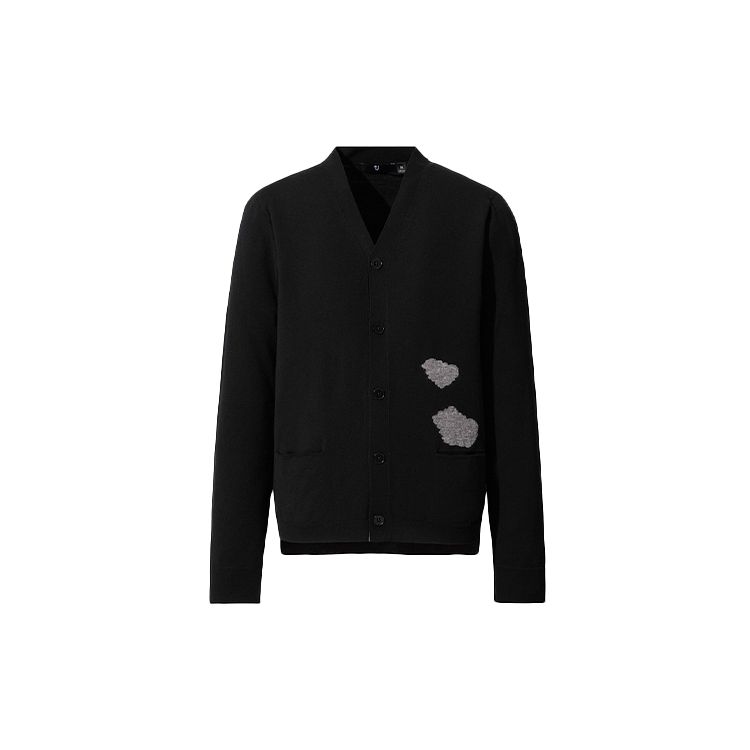 UNIQLO FW20 Merino Wool Blend V-Neck Cardigan Sweater Men sweater Black 436116-09