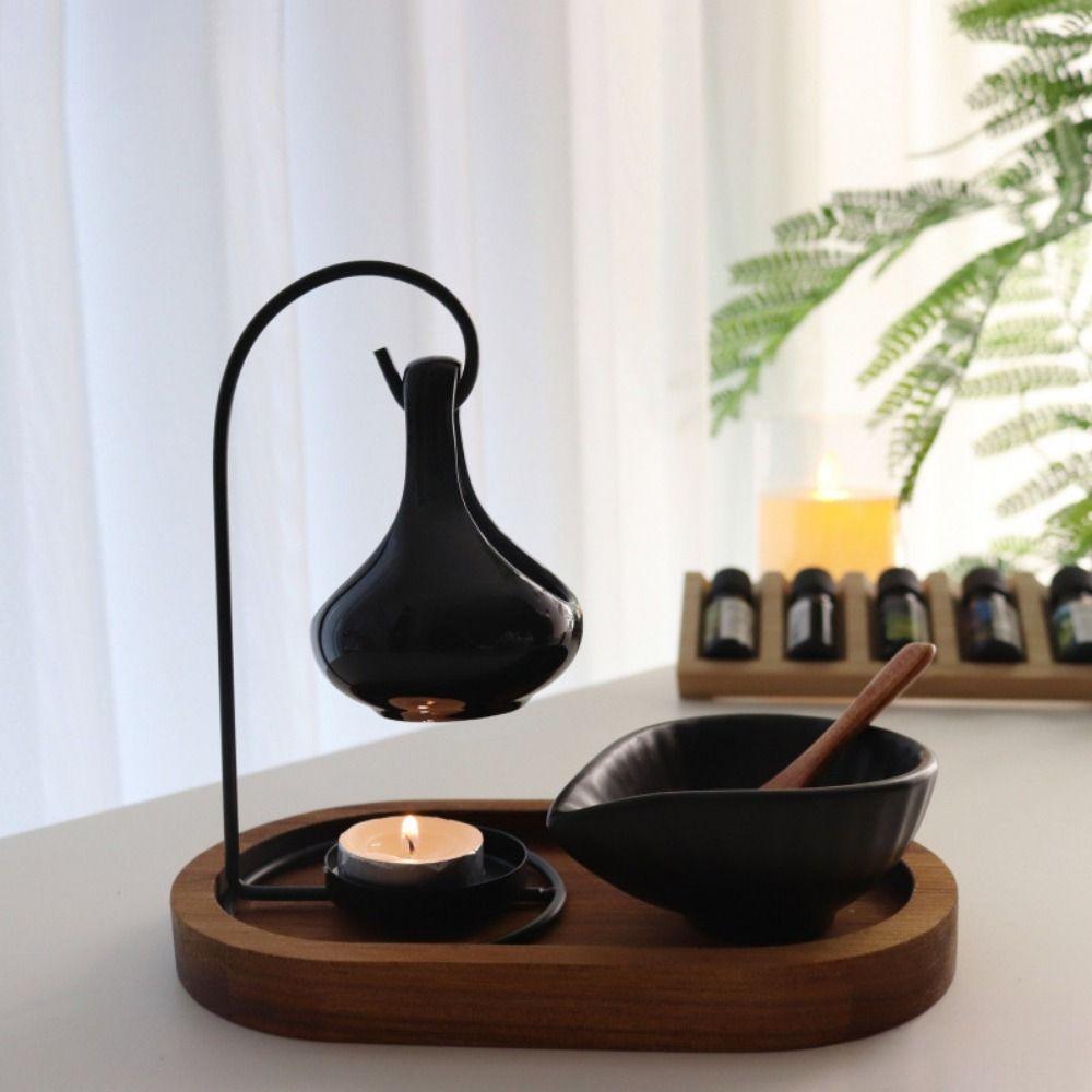 Creative Hanging Aromatherapy Burner Fragrance Diffuse Candles Holder Ceramic Tealight Holder  Spa
