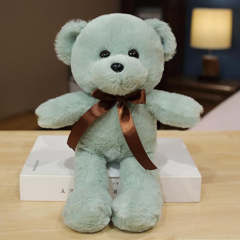 30cm 6 Styles Bear Plush Toy Soft Stuffed Animal Doll Small Pink Gray White Teddy Bear Doll Lovely Birthday Gifts For Girl Boy