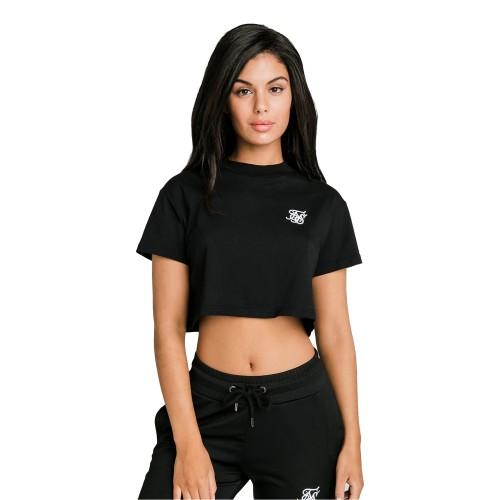 SikSilk Womens/Ladies Essentials Retro Cropped Boxy T-Shirt