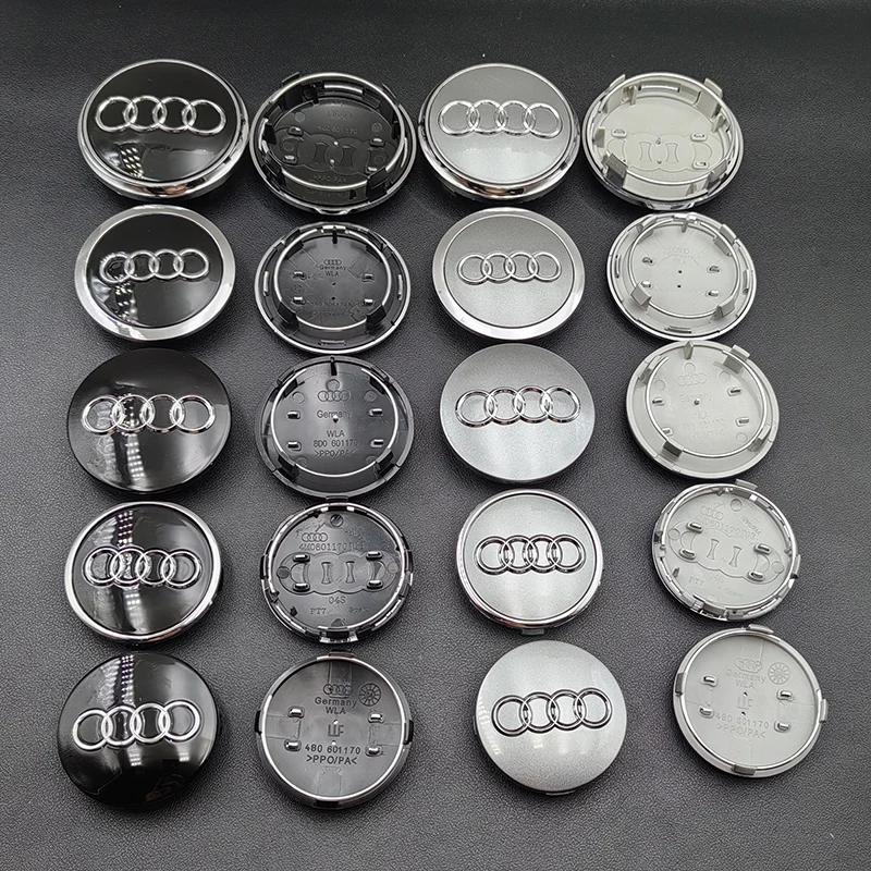 4pcs 60mm 61mm 68mm 69mm Automotive Wheel Hub Center Cover Replacement Logo Suitable for Audi A1 A2 A3 A4 A5 A6 A7 A8 Q5 Q3 Q2