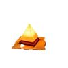 Himalayan Salt Lamp USB Rechargeable Pyramid Night Light Natural Crystal Salt Lamp for Bedroom Desk Meditation Gift