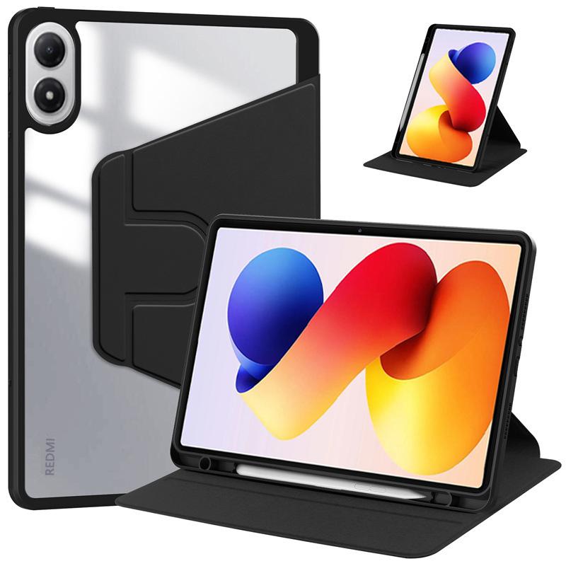 Voor Xiaomi Redmi Pad 2 Pro 12.1  Hoes 360 Roterende Standaard Met Potloodhouder Acryl Achterkant voor Poco Pad M1 Tablet Cover Funda For Poco Pad M1