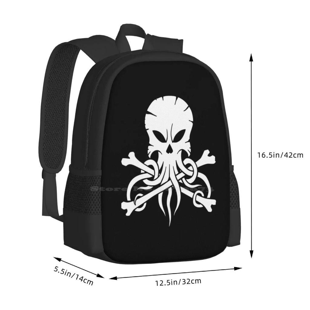 Alestorm Squid Bag Backpack For Men Women Girls Teenage Alestorm Folk Power Pirate Metal Music Skull Logo Squid