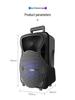 12" Portable Bluetooth Speaker with High-Power Battery for Outdoor Events & Dance Promotions